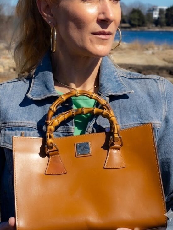 Dooney & Bourke Handbags - Vintage D&B Toiny East West Bamboo Handle Bag